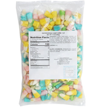 Easter Candy Corn, 1 Pound Bulk Bag, Easter Candy, Pastel Spring Candy, Bunny Corn, The Hampton Popcorn & Candy Company