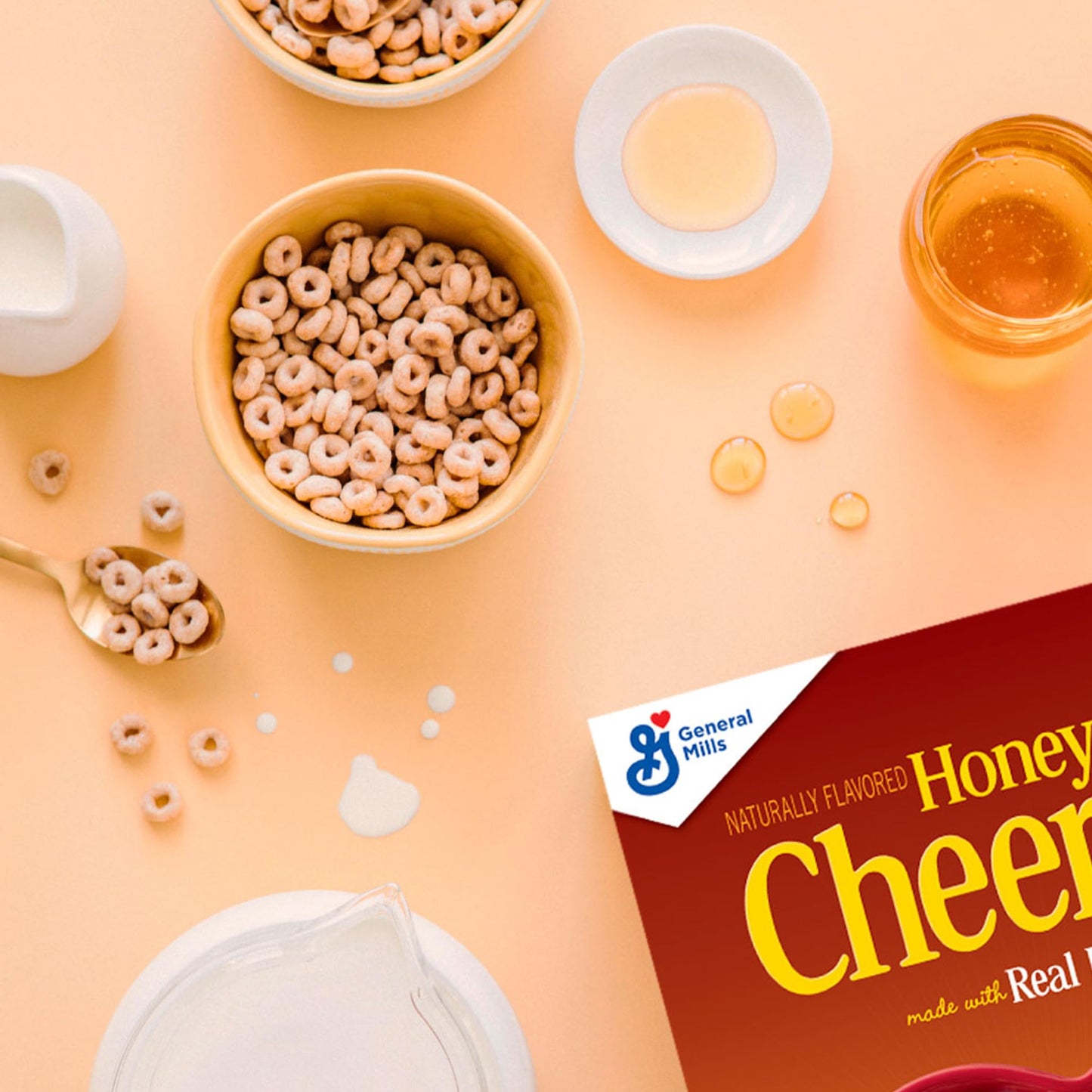 Honey Nut Cheerios Cereal, Limited Edition Happy Heart Shapes, Heart Healthy Cereal With Whole Grain Oats, Giant Size, 27.2 Oz