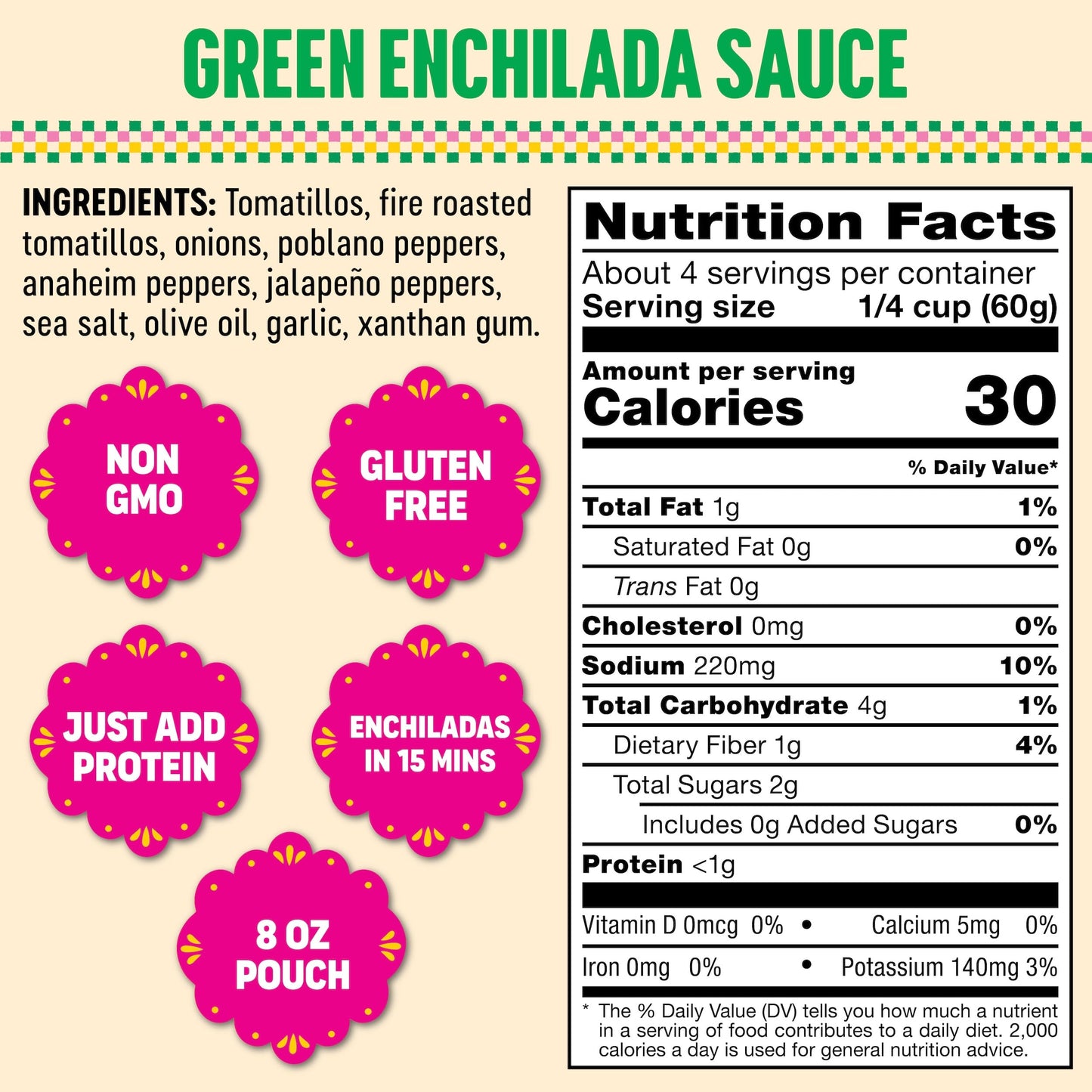 Somos Green Enchilada Sauce - Authentic Mexican Flavor & Trusted Quality - Gluten Free, Non-Gmo & Vegan - Perfect For Enchiladas