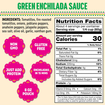 Somos Green Enchilada Sauce - Authentic Mexican Flavor & Trusted Quality - Gluten Free, Non-Gmo & Vegan - Perfect For Enchiladas