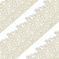 FUNSHOWCASE Edible Cake Lace Set, Leaf Scroll Design, Ivory White, 10-Piece, 14-Inch, Model 1323
