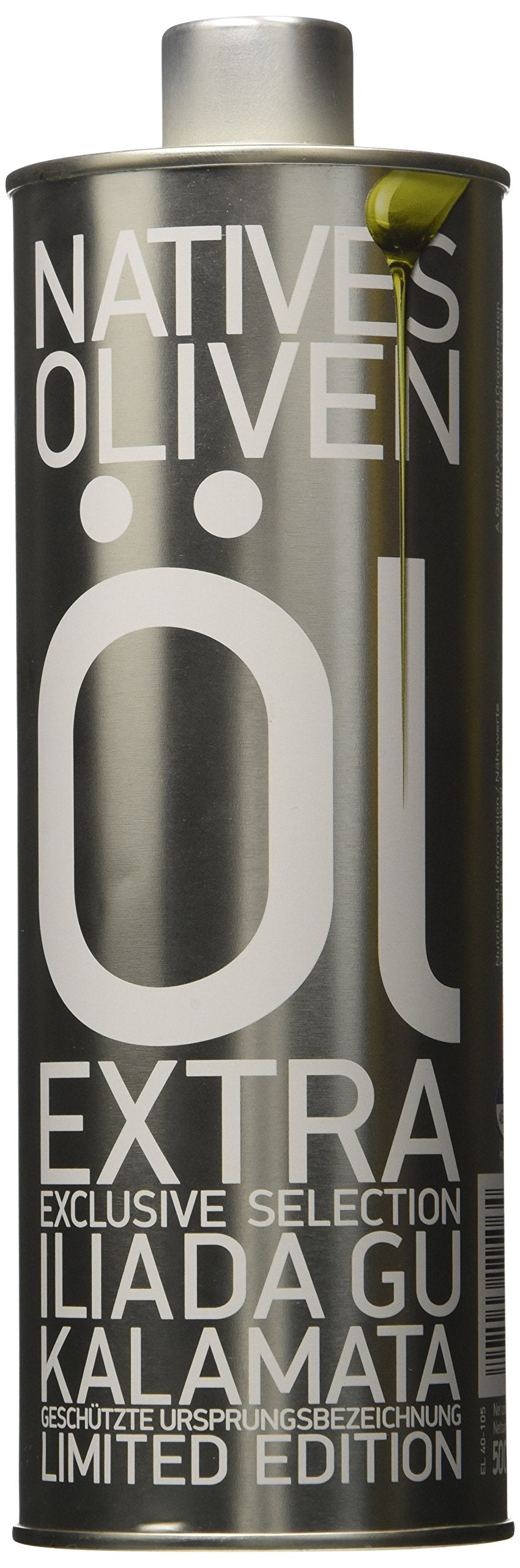 Iliada Greek Extra Virgin Olive Oil - 500 ML