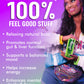 Huzzy Smart Sips Non-  ic Long Island Inspired Functional Cocktails - Low Calorie, Low Carb - 4 Pack