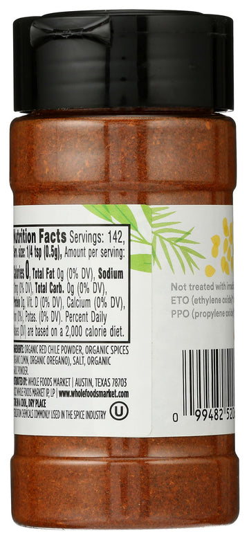 365 By Whole Foods Market, Chili Powder Blend Seasoning, 2.52 Ounce