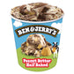 Ben & Jerrys Peanut Butter Half Baked Chocolate & Peanut Butter Ice Cream Pint Non-GMO 16 oz