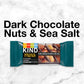 KIND Bar Minis, Dark Chocolate Nuts & Sea Salt, Gluten Free, 100 Calories, Low Sugar, 80 Count