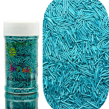 SE Si&Moos Blue Jimmies Sprinkles Blue Sprinkles for Cake Decorating Edible Crunchy Jimmies for Topping Ice Cream, Cookies, Cake