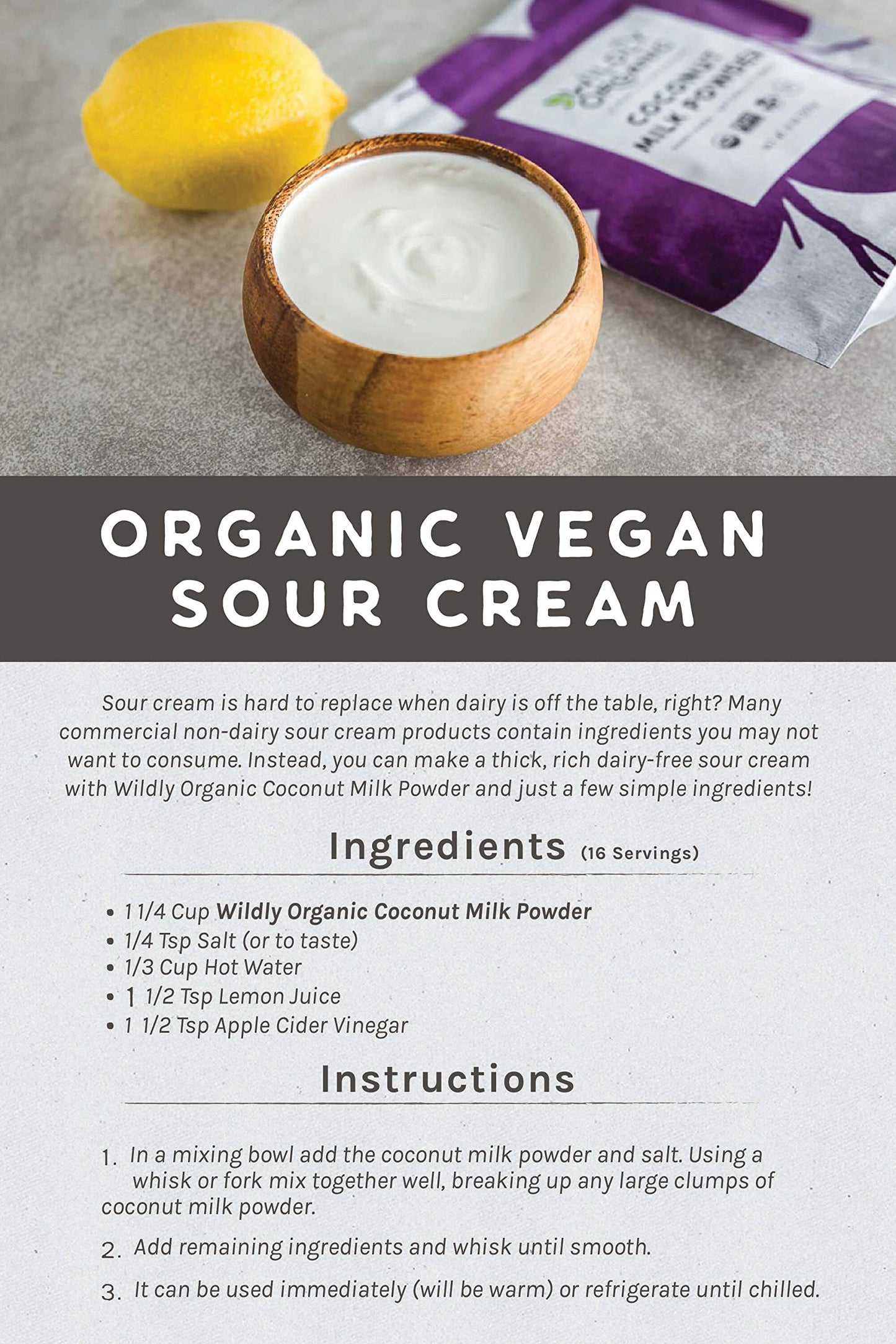 Wildly Organic Coconut Milk Powder 16 Oz, 1 Lb Bag - Organic, Dairy-Free, Dry Milk Powder, Unsweetened, Dehydrated, Gluten-Free,