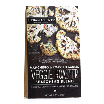 Manchego & Roasted Garlic Veggie Roaster Seasoning Blend - Vegetable Spice Mix, Urban Accents 1.25 Ounce