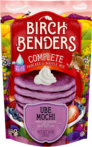 Birch Benders Ube Mochi Pancake & Waffle Mix, 14 OZ