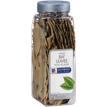 McCormick Culinary Whole Bay Leaves, 2 oz - One 2 Ounce Container of Dried Bay Leaves for Cooking, Perfect Spice for Stews and M