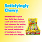 Warheads Tropical Sour Taffy 2-In-1 Chewy Bars - Tropical Candy Variety Pack - Assorted Flavors, Individually Wrapped Chewy Bars