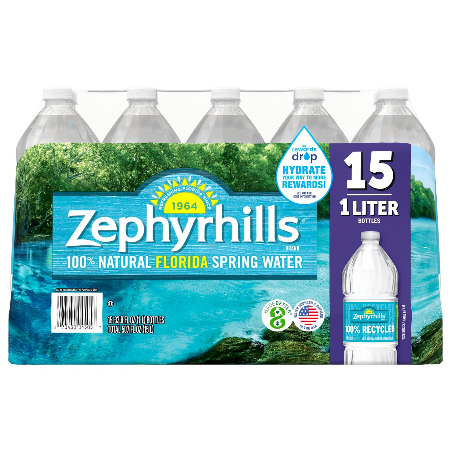 Generic Zephyrhills Spring Water Case Bundles, 33.8 Fl Oz (Pack of 30), 2 Cases, Refreshing Natural Flavor