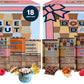 Double Donut Flavored Hot Chocolate Packets Variety Pack,18 Count Includes Classic, Chocolate Raspberry, Salted Caramel & Pepper