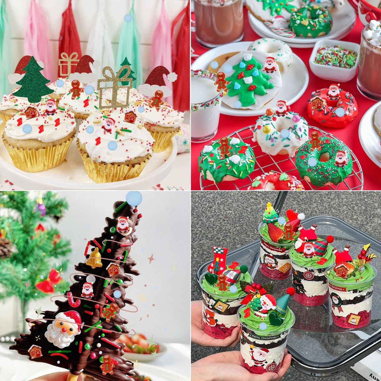Christmas Sprinkles Holiday Cake Sprinkles Edible Blue White Red Sprinkles Snowman Gingerbread House Frozen Sprinkle Pearls Suga