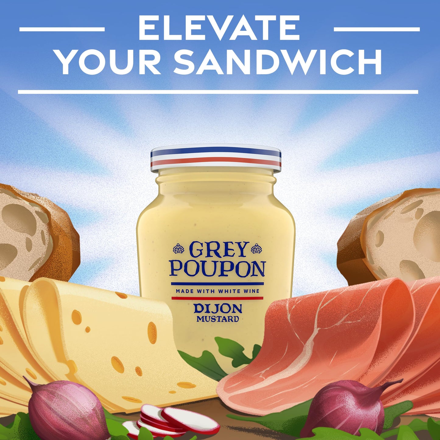 Grey Poupon Dijon Mustard (16 oz Jar)