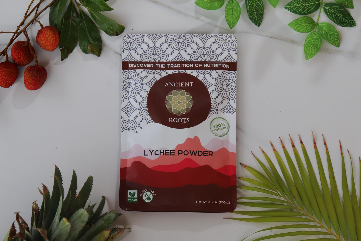 Ancient Roots Freeze-Dried Lychee Fruit Powder, 100% Organic, 3.5 oz