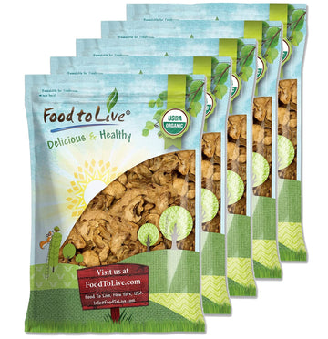 Food to Live Organic Dried Apple Rings, Non-GMO, Kosher, Raw, Vegan, 25 Pounds