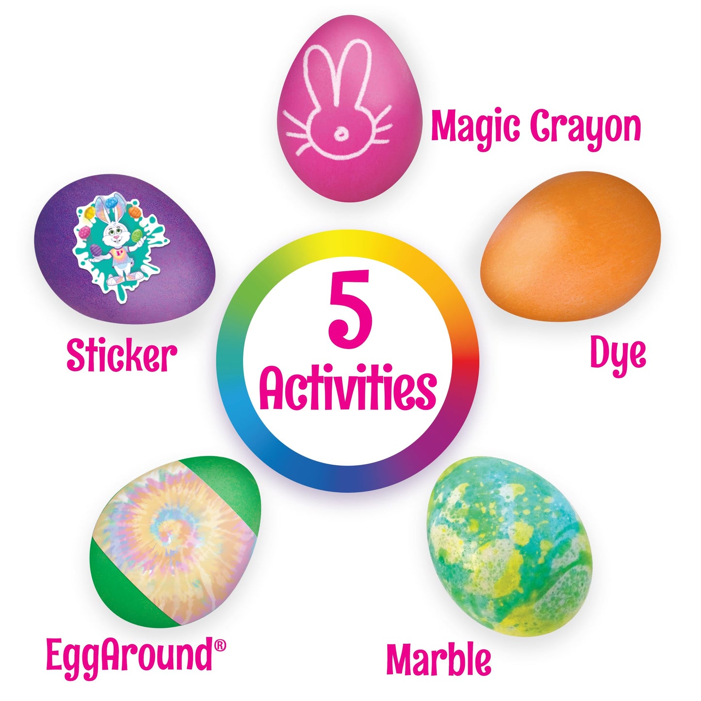 PAAS Easter Egg Decorating Bundle - Deluxe & Marble Kits, Food Safe Dye, Includes Whiskers, 3 Piece Set