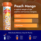 Zipfizz Daily Energy Drink Powder, Peach Mango, 20 Pack | Sugar-Free, Electrolyte Powder, Contains Vitamin B-12, 0.39 Ounce Each