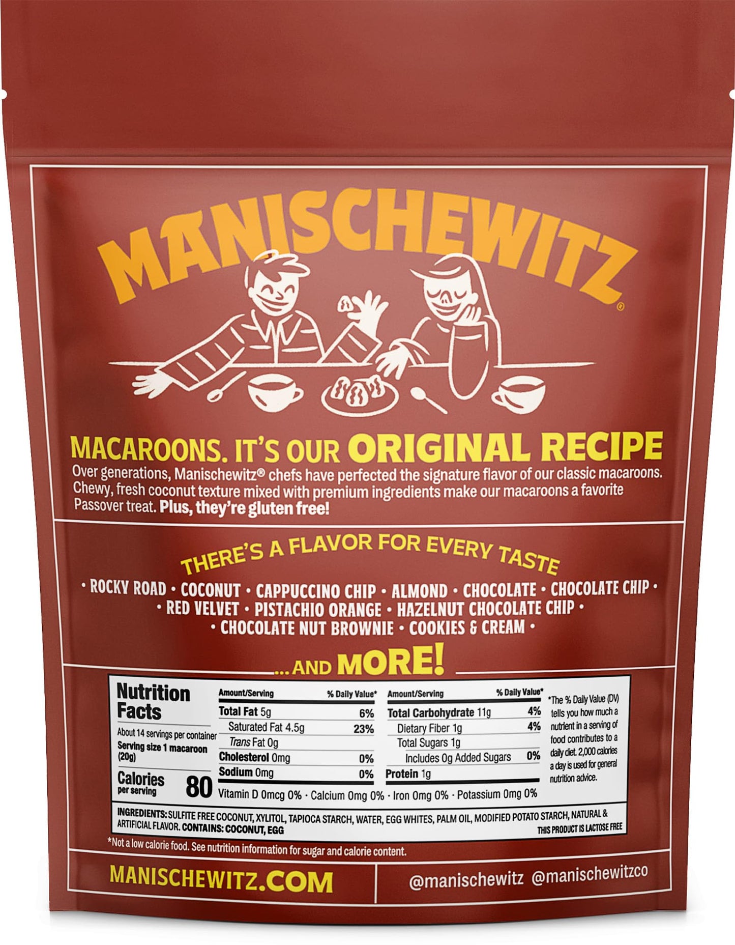 Manischewitz Sugar Free Coconut Macaroons,10 oz | Resealable Bag | Dairy Free | Gluten Free Coconut Cookie | Kosher for Passover