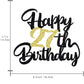 Klionjor 27Th Birthday Cake Topper - Happy Birthday Decoration For 27Th Birthday Party - Gift Plugin