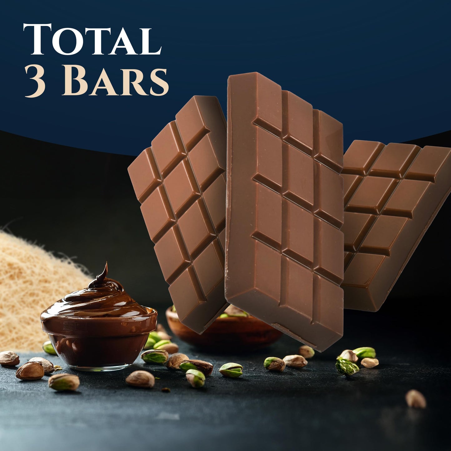 Eastanbul Dubai Chocolate Bar Pistachio, 7.5Oz, Premium Pistachio Dubai Chocolate Bar, Dubai Chocolate With Shredded Phyllo Doug