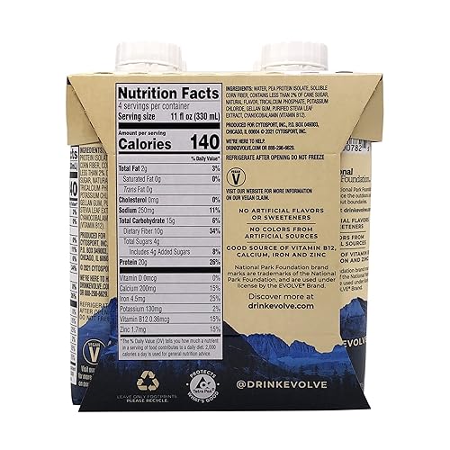 EVOLVE Ideal Vanilla Protein Shake 4Pk, 11 FZ