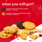 Davids Fresh Baked Assorted Cookies Sweet Sampler In Love Tin 8 Count - Chocolate Chunk, Peanut Butter Chip, Double Chocolate Ch