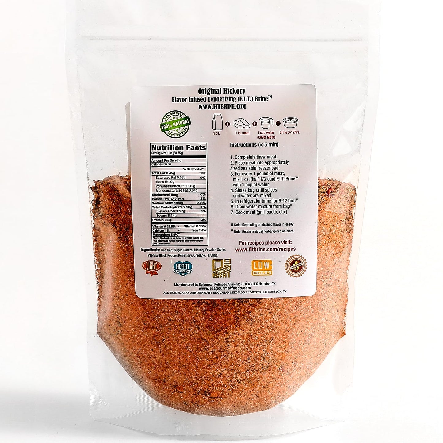 Flavor Infused Tenderizing (FIT) Brine - Garlic & Herb  16oz | enhanced Meat Tenderizer & Seasoning | Infuses Fresh  Authentic Flavor & Juicy Texture | All-Natural  Easy-to-Use for Chicken  Turkey  Lamb  Salmon & More! Quality Made in Texas.