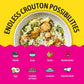 Kooshy Croutons - Mambo Italiano (Sourdough Bread, Garlic, Basil, Parmesan), All Natural, Vegetarian, Non-Gmo Croutons For Salad