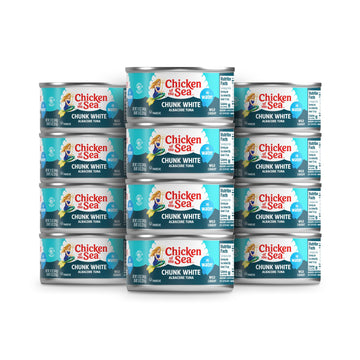 Chicken of the Sea Chunk White Albacore Tuna in Water, 12 oz Can, Pack of 12