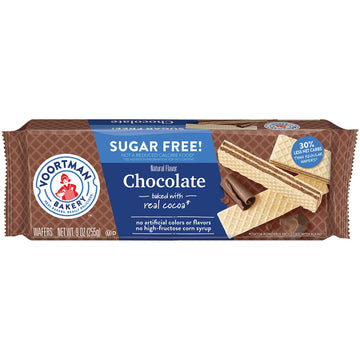 Voortman Bakery Sugar Free Chocolate Wafer, 27 Count