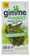 Gimme Organic Sea Salt & Avocado Oil Seaweed Grab & Go Singles, 0.14 OZ