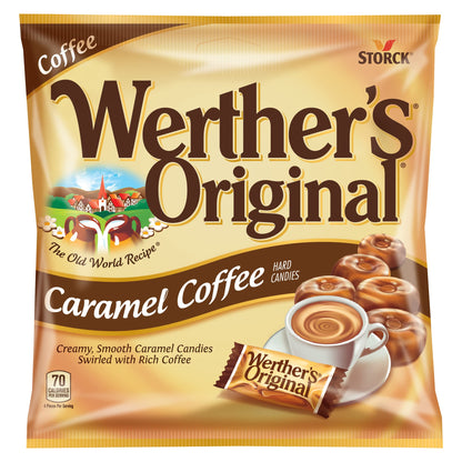 Werthers Original Hard Carmel Coffee Candy, 2.65 Oz Bags (Pack of 12)