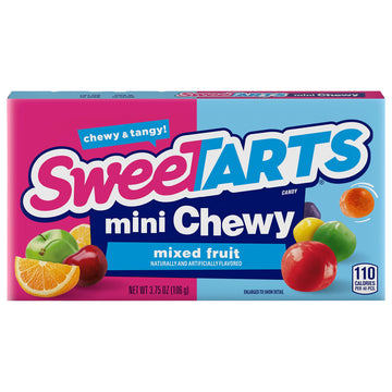 Sweetarts Mini Chewy Candy, 3.75 Oz Theater Box, 12 Ct