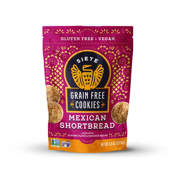 Siete Grain Free Mexican Shortbread Cookies | Vegan | Gluten Free | Non GMO | Dairy Free | Made with Almond Flour & Coconut Oil 