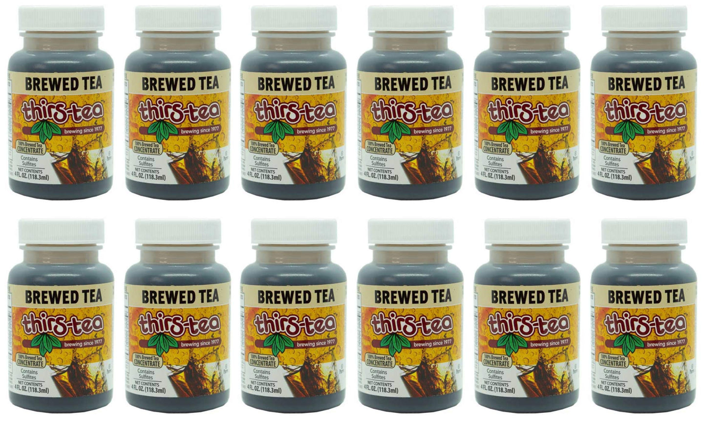 Thirs-Tea Brewed Tea - Unsweetened, Caffeine Free, 4oz Bottle, 3gal Yield