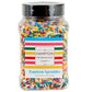 Rainbow Sprinkles Jimmies 11.28 Oz, Rainbow Sprinkles For Cake Decorating, Cake Sprinkles, Sprinkles For Baking, Ice Cream & Mor