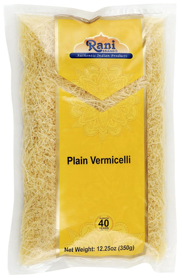 Rani Plain Vermicelli (Wheat Noodles) 12.25oz (350g) ~ All Natural | Vegan | NON-GMO | Indian Origin