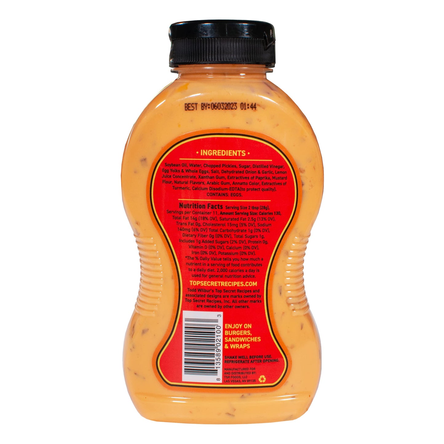 Todd Wilbur'S Top Secret Recipes Burger Special Sauce (Like Big Mac Sauce) - Use On Burgers, Sandwiches & Wraps For Restaurant F