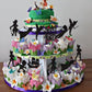 ZHUOWEISM 24 PCS Cupcake Toppers - Star Glitter Neverland Peter Pan Decor for Baby Shower & Birthday, Black, Bamboo Material
