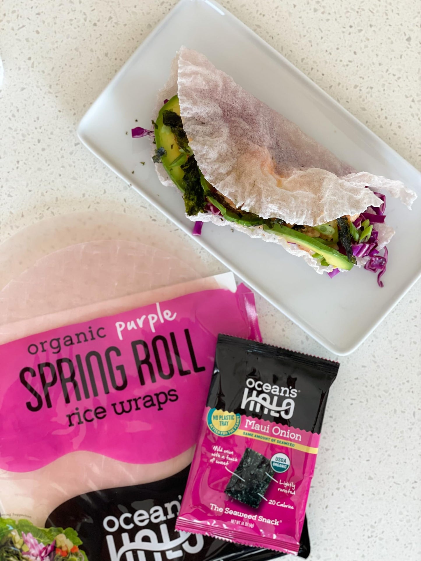 Oceans Halo Organic Spring Roll Purple Rice Wraps, 4.2 oz
