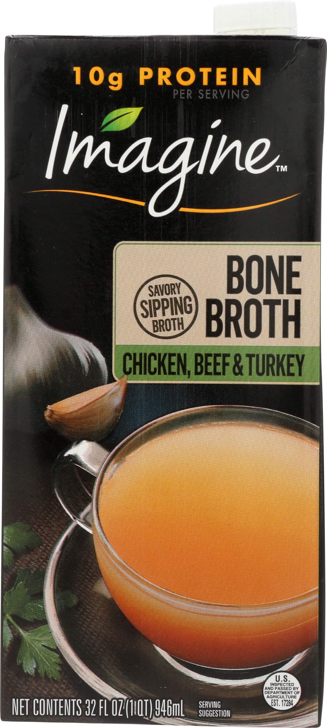 Imagine Bone Broth Chicken Beef & Turkey 32 Oz