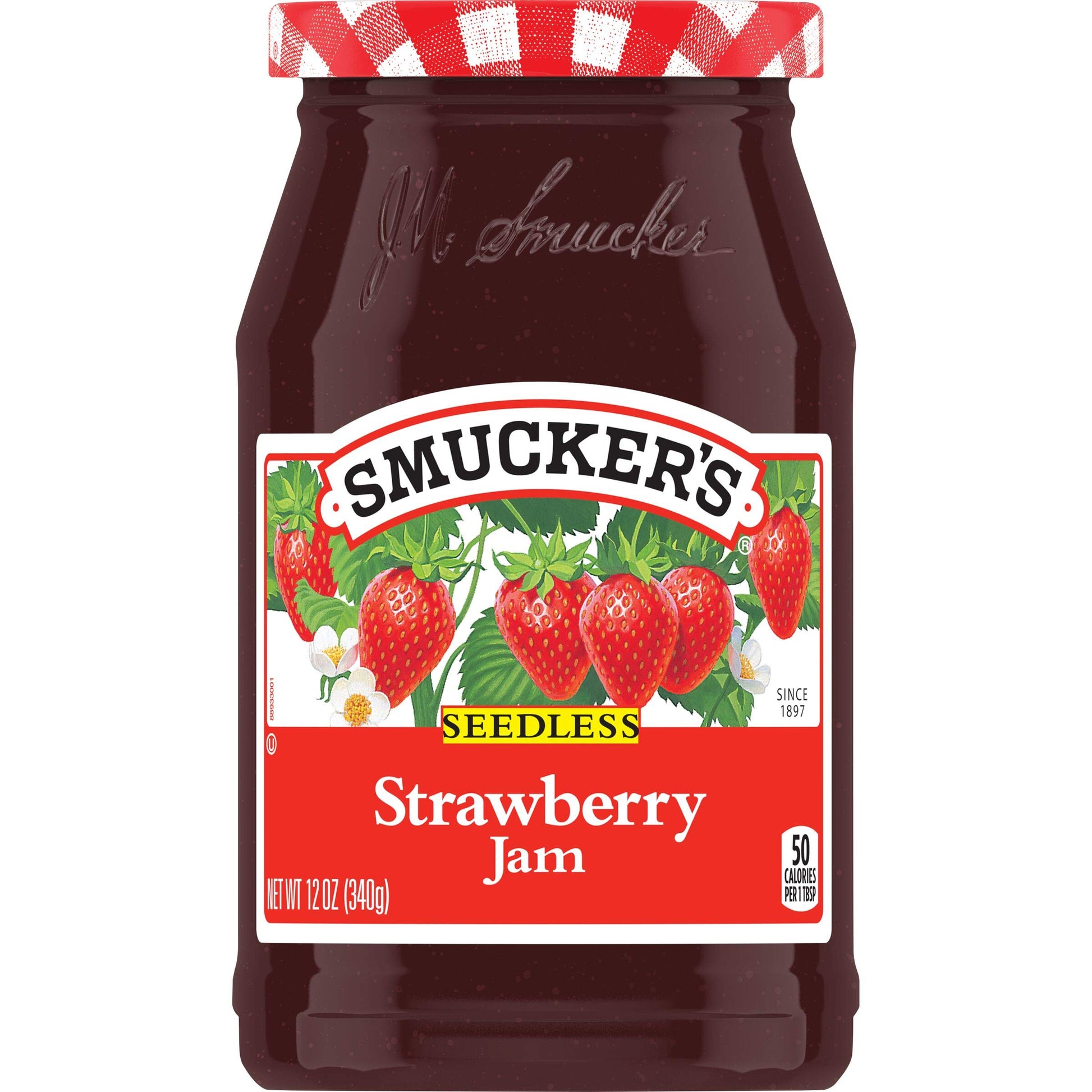 Smucker'S Seedless Strawberry Jam, 12 Ounces (Pack Of 6)