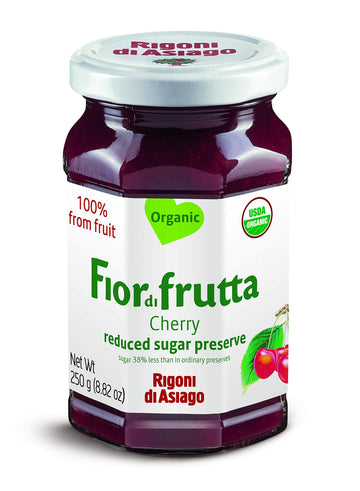 Rigoni Di Asiago Fiordifrutta Organic Fruit Spread, Cherry, 8.82 Ounce (Pack of 1)