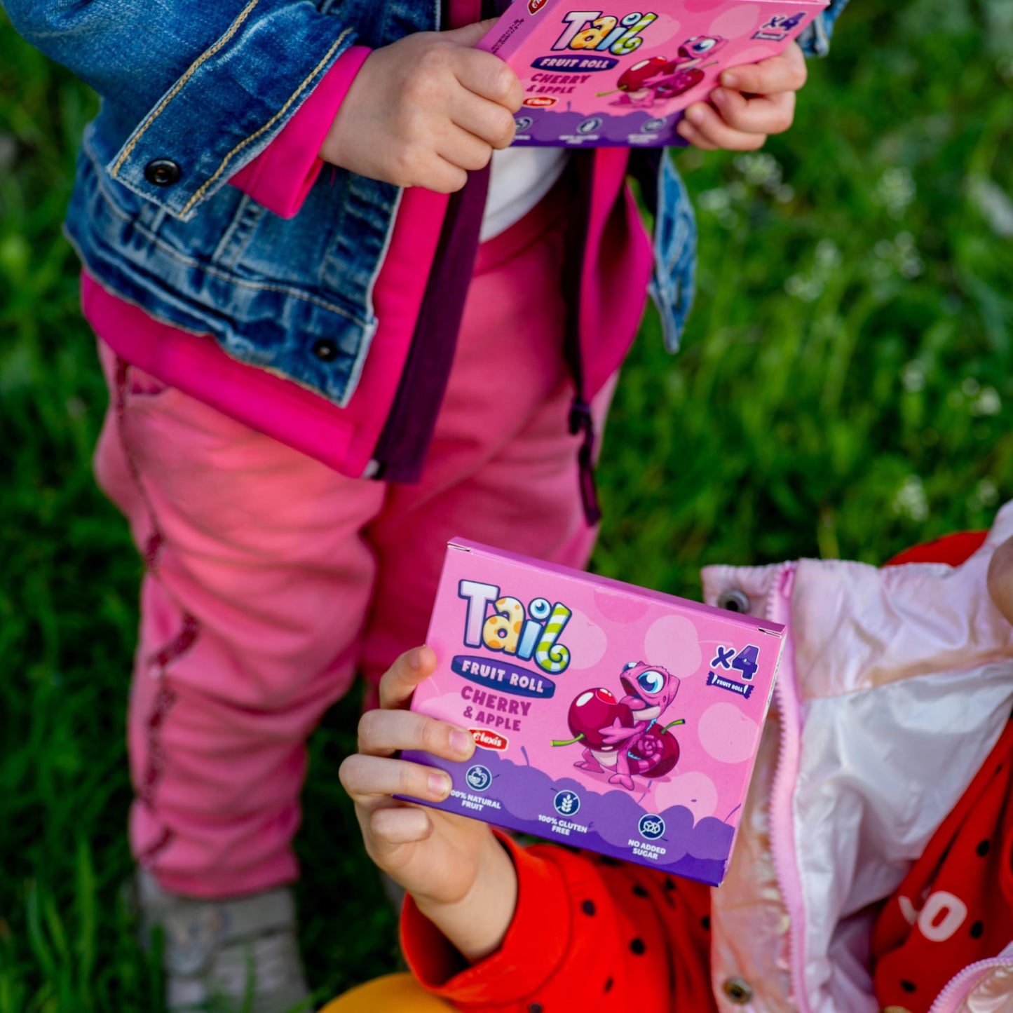 AVICENNA FOOD Tail Fruit Roll Snacks, Cherry Flavor, 48 Individual Packs, Non-GMO, No Added Sugar, 5x8x3.5 inches
