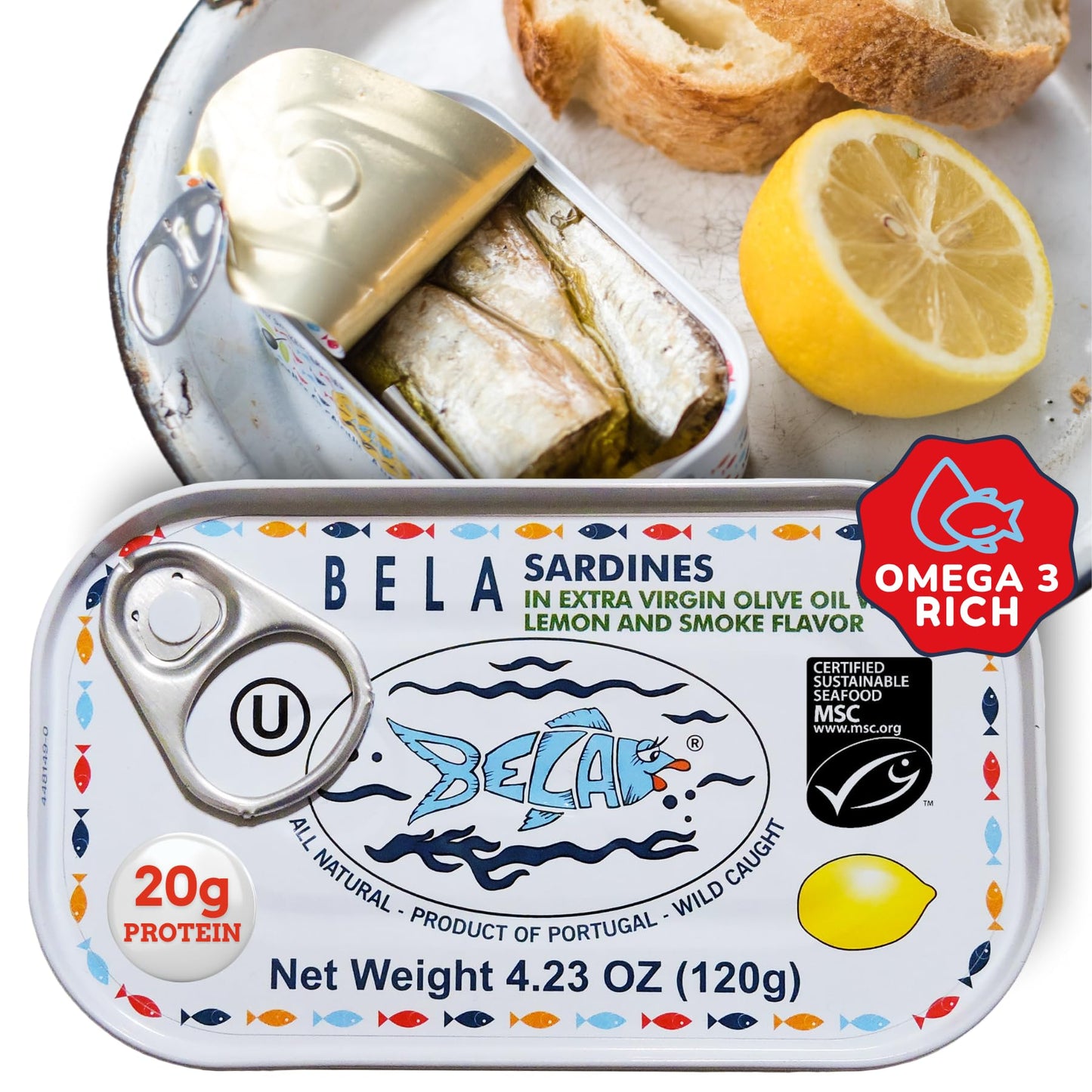 Blue Galleon Sardines In Lemon Sauce, 4.25 Ounce (Pack Of 12)