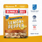 Bumble Bee Lemon & Pepper Seasoned Tuna, 2.5 oz Pouch - Ready to Eat - Wild Caught Tuna Packet - 17g Protein per Serving - Glute