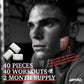 JAWCKO Ultra-Tough Jawline Chewing Gum, Cinnamon Flavor, 40 Pieces/Pack, 15X Strength, Facial Fitness Chewing Gum